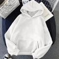 Crisp White Hoodie - Premium Cotton Essentials