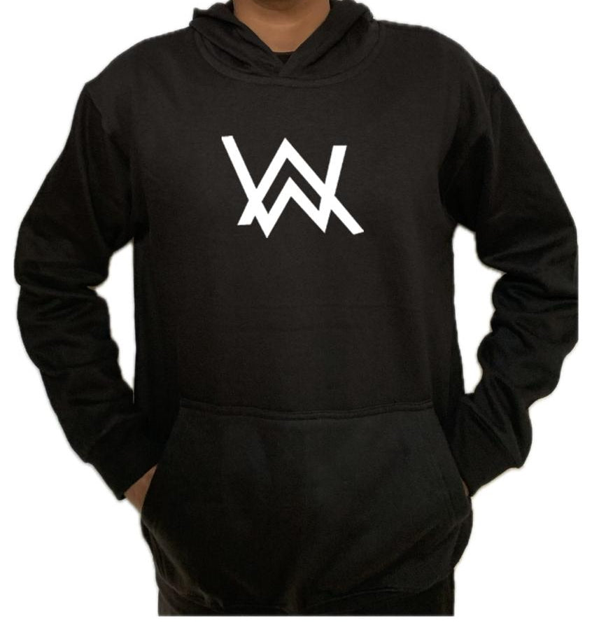 "Black EDM Hoodie - AW Style Graphic"